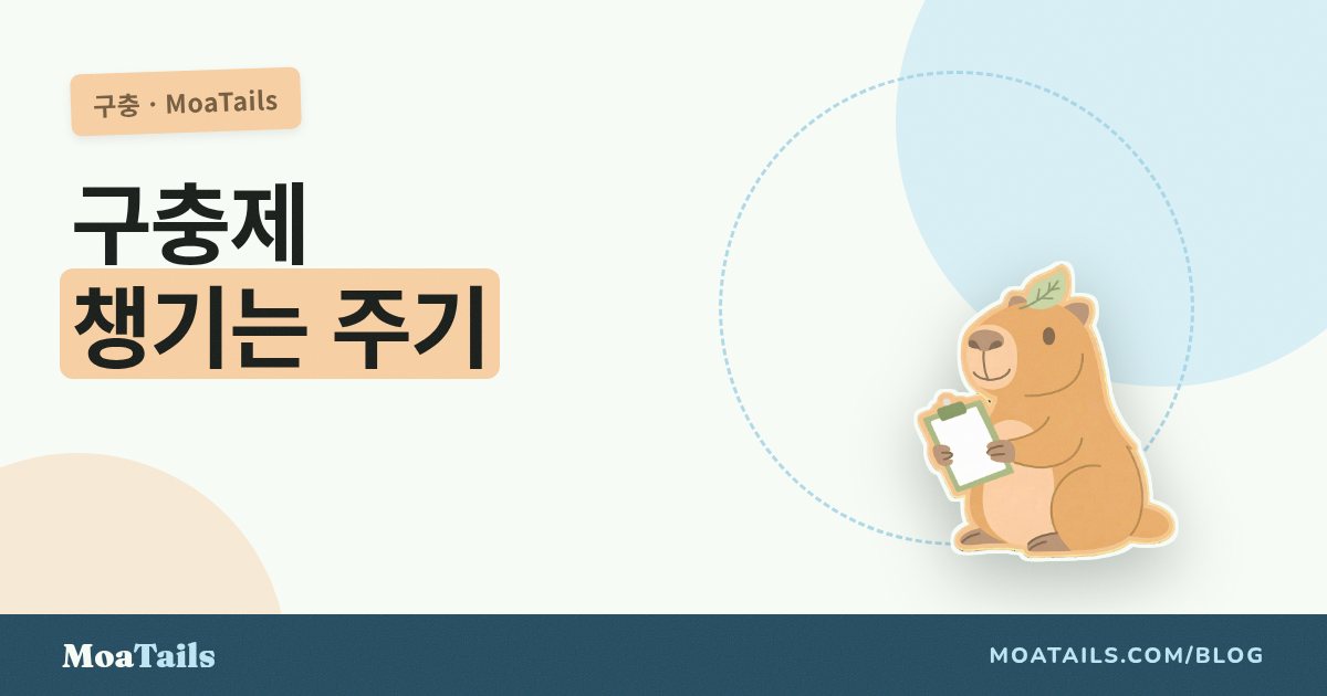 강아지 구충: 일정 뒤에 숨은 또 하나의 일정