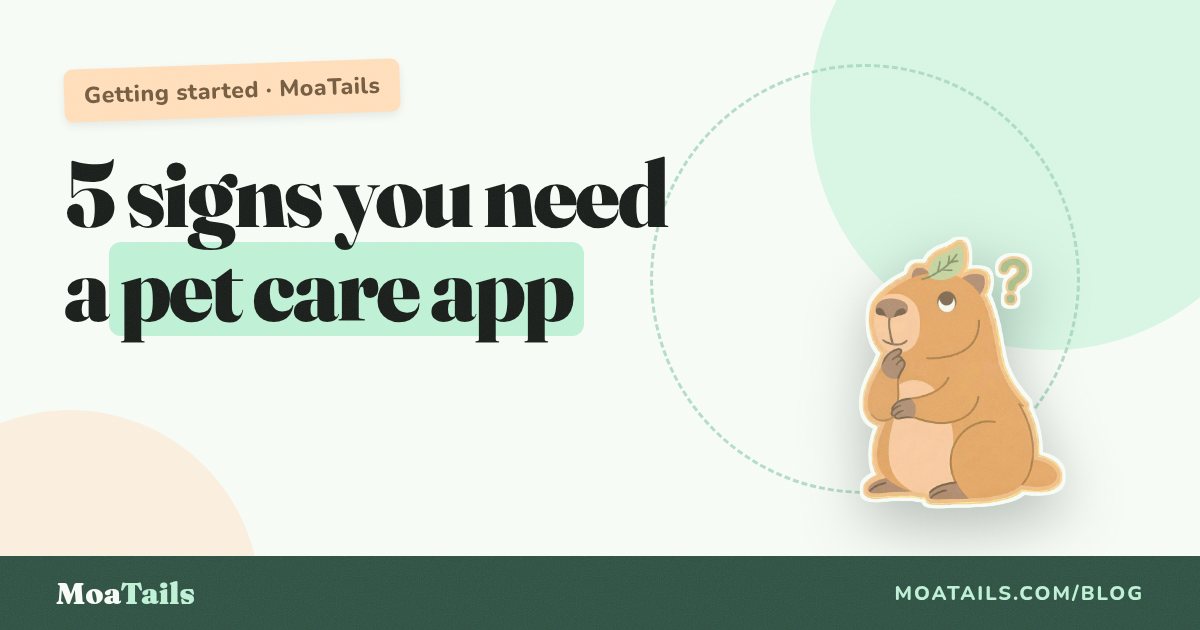 5 Signs You Need a Pet Care App (And How to Pick the Right One)