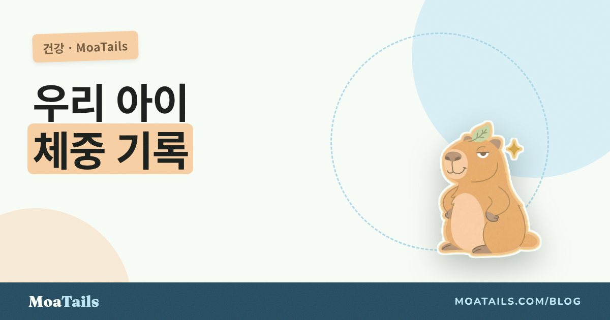 반려동물 체중 기록하는 법 (그리고 왜 중요한지)